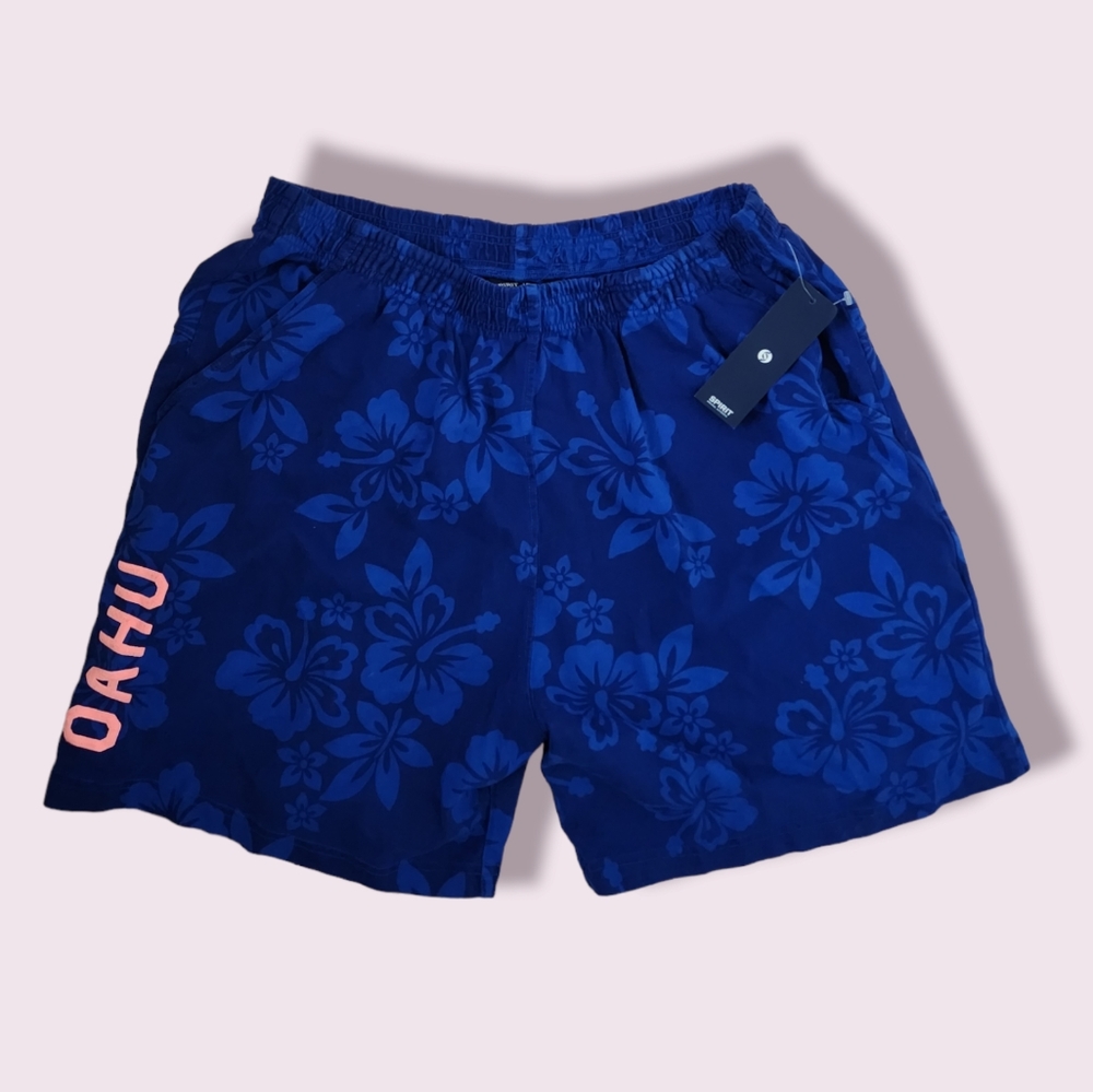 Spirit Jersey NWT Hawaii Oahu Floral Shorts Summer Sweat Shorts